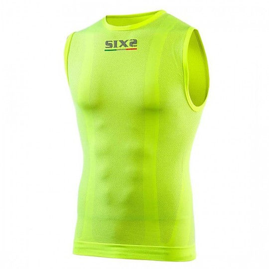 Sleeveless Technical Underwear Sixs Color Yellow