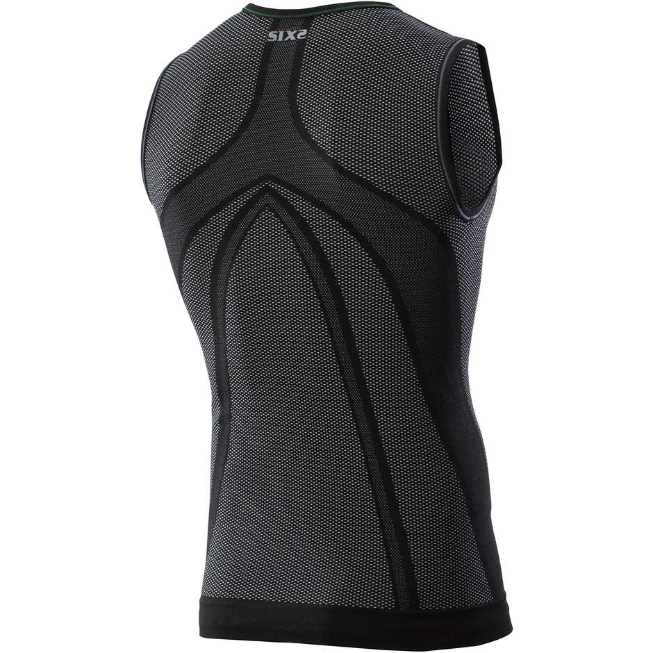 Sleeveless Technical Underwear Sixs Superlight Carbon Black