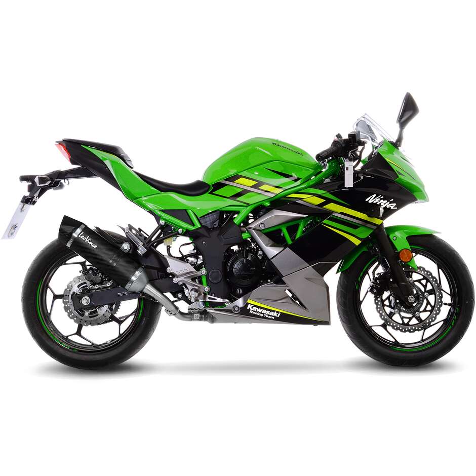 Slip-On-Auspuff Leovince 14294E LV ONE EVO CARBON FIBER Speziell für KAWASAKI Ninja125 - Z125 (19-24)