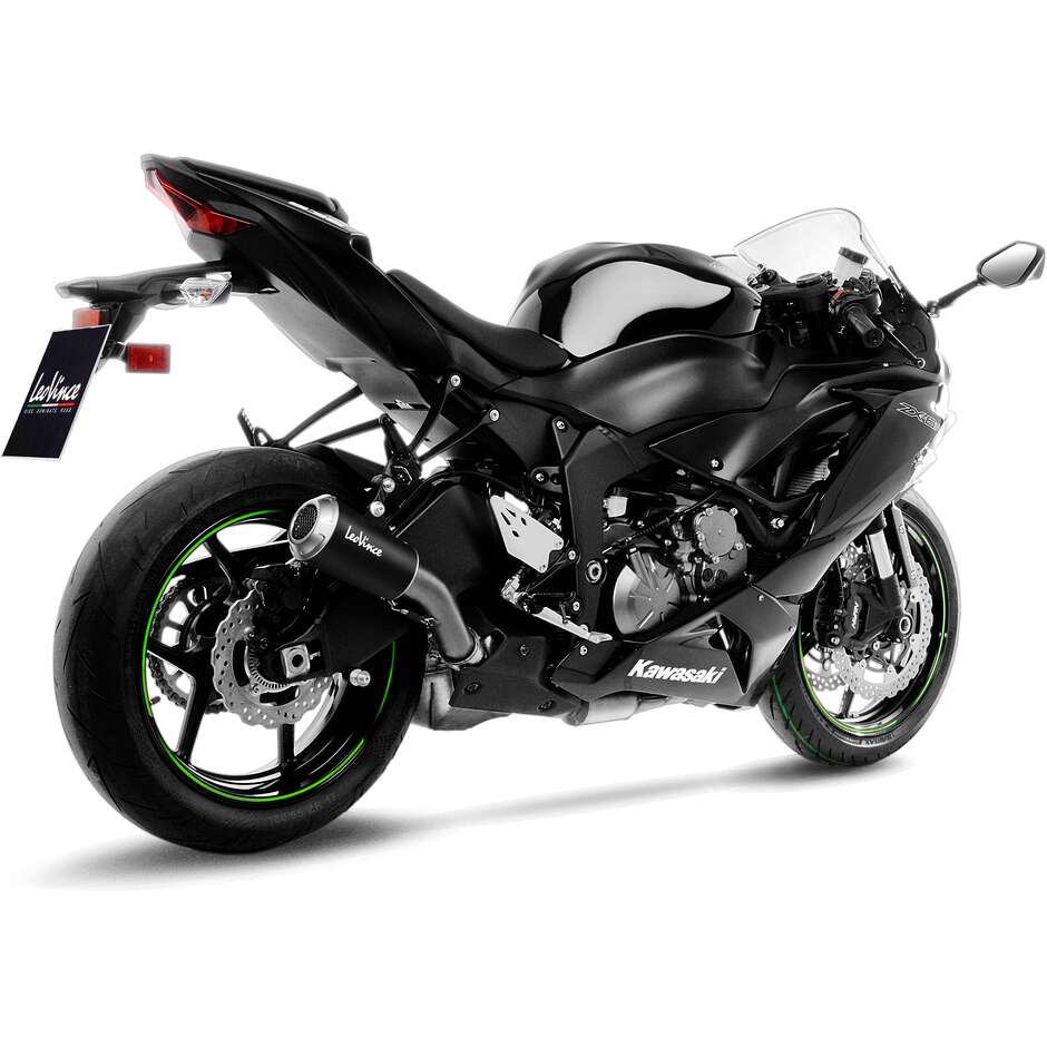 Slip-On-Auspuff Leovince 15233BU LV-10 BLACK EDITION Speziell für KAWASAKI ZX-6R Ninja (09-20)