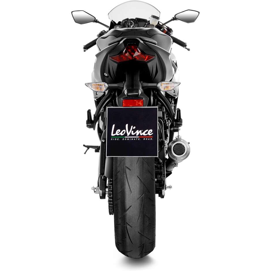 Slip-On-Auspuff Leovince 15233BU LV-10 BLACK EDITION Speziell für KAWASAKI ZX-6R Ninja (09-20)