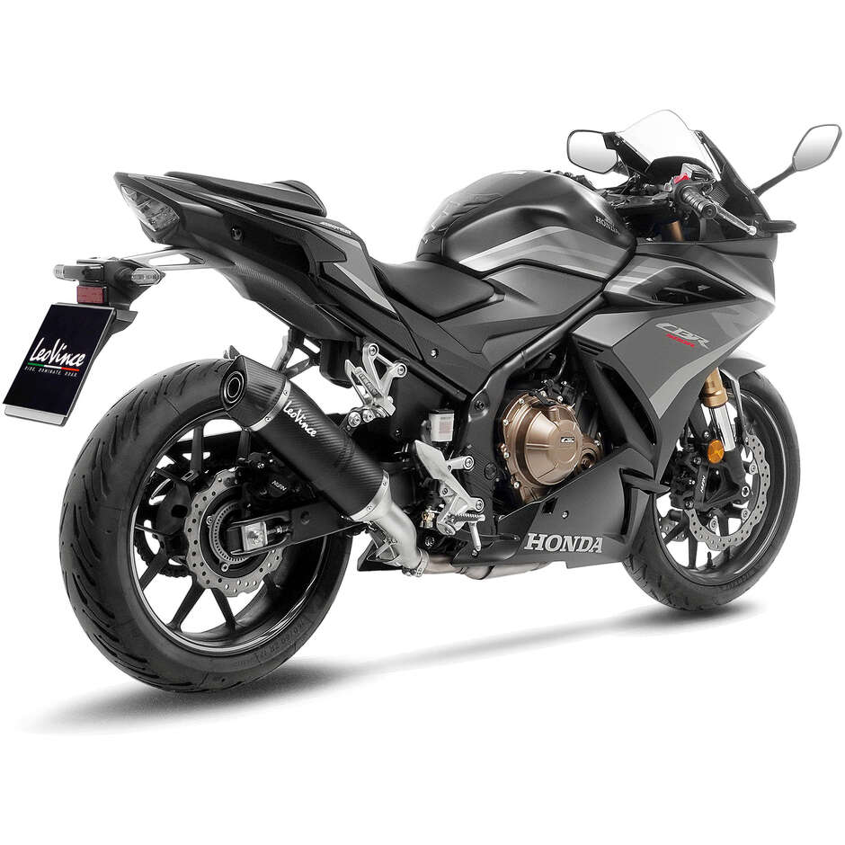 Slip-On Exhaust Leovince 14315E LV ONE EVO CARBON FIBER Specific For HONDA CB500F - CB500X - CBR500R (19-23)