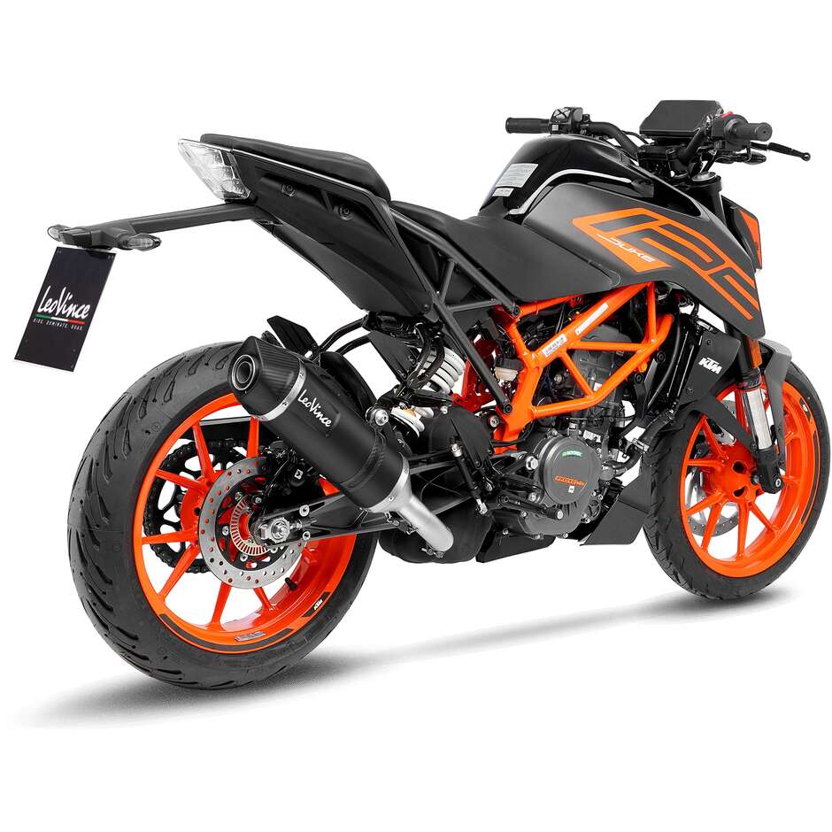 Slip-On Exhaust Leovince 14393EB LV ONE EVO BLACK EDITION Specific For KTM Duke125/390 (21-23)