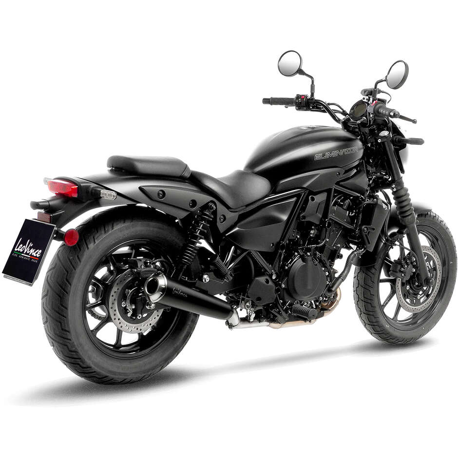 Slip-On Exhaust Leovince 15010B LV CLASSIC RACER BLACK EDITION Specific For KAWASAKI Eliminator500/SE (24-25)