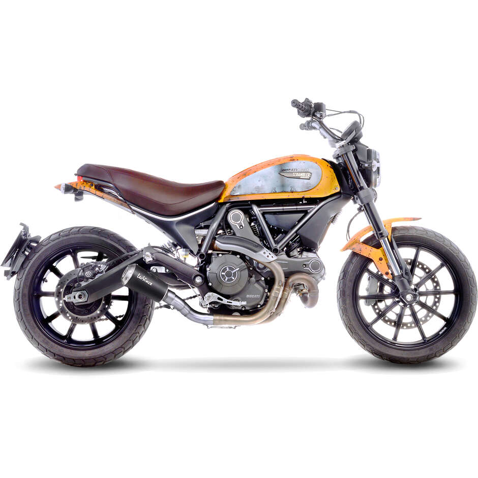 Slip-On Exhaust Leovince 15206BU LV-10 BLACK EDITION Specific For DUCATI Scrambler800 Icon/Classic (15-20); Scarmbler800 Cafe Racer/Full Throttle - Monster797 (17-20)