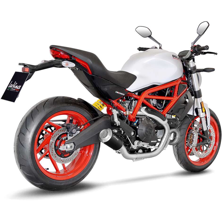Slip-On Exhaust Leovince 15206BU LV-10 BLACK EDITION Specific For DUCATI Scrambler800 Icon/Classic (15-20); Scarmbler800 Cafe Racer/Full Throttle - Monster797 (17-20)