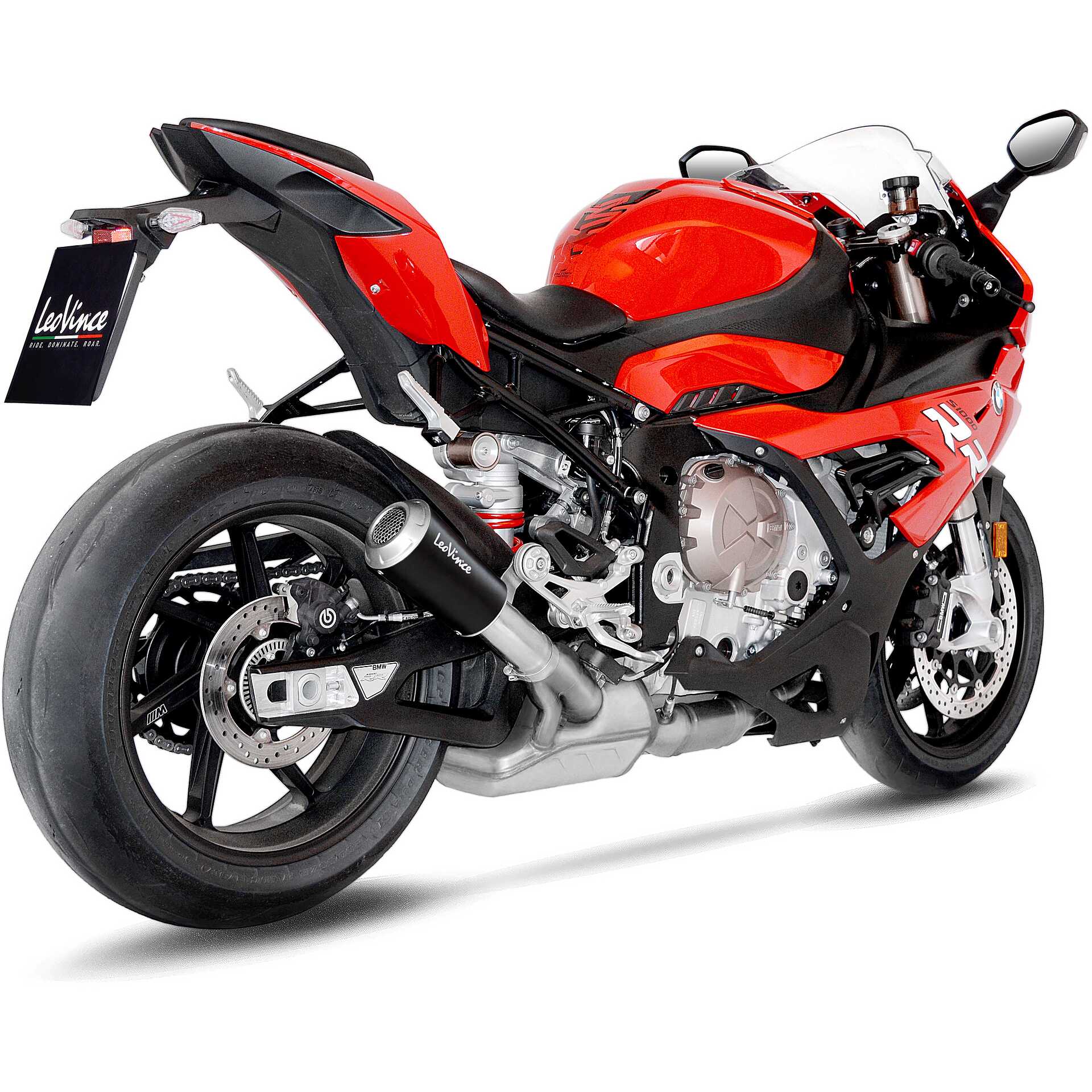 Slip-On Exhaust Leovince 15241B LV-10 BLACK EDITION Specific For
