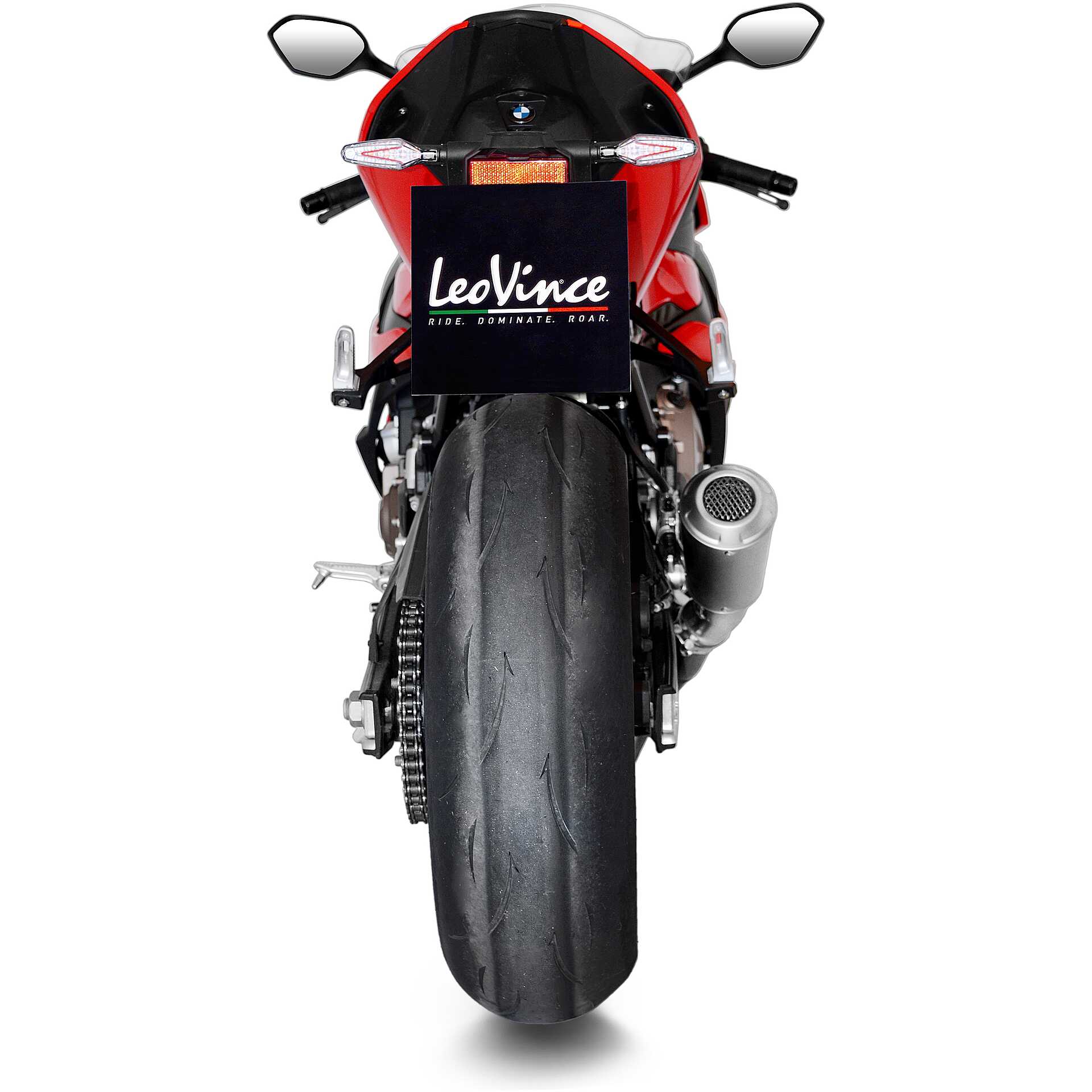 Slip-On Exhaust Leovince 15241B LV-10 BLACK EDITION Specific For