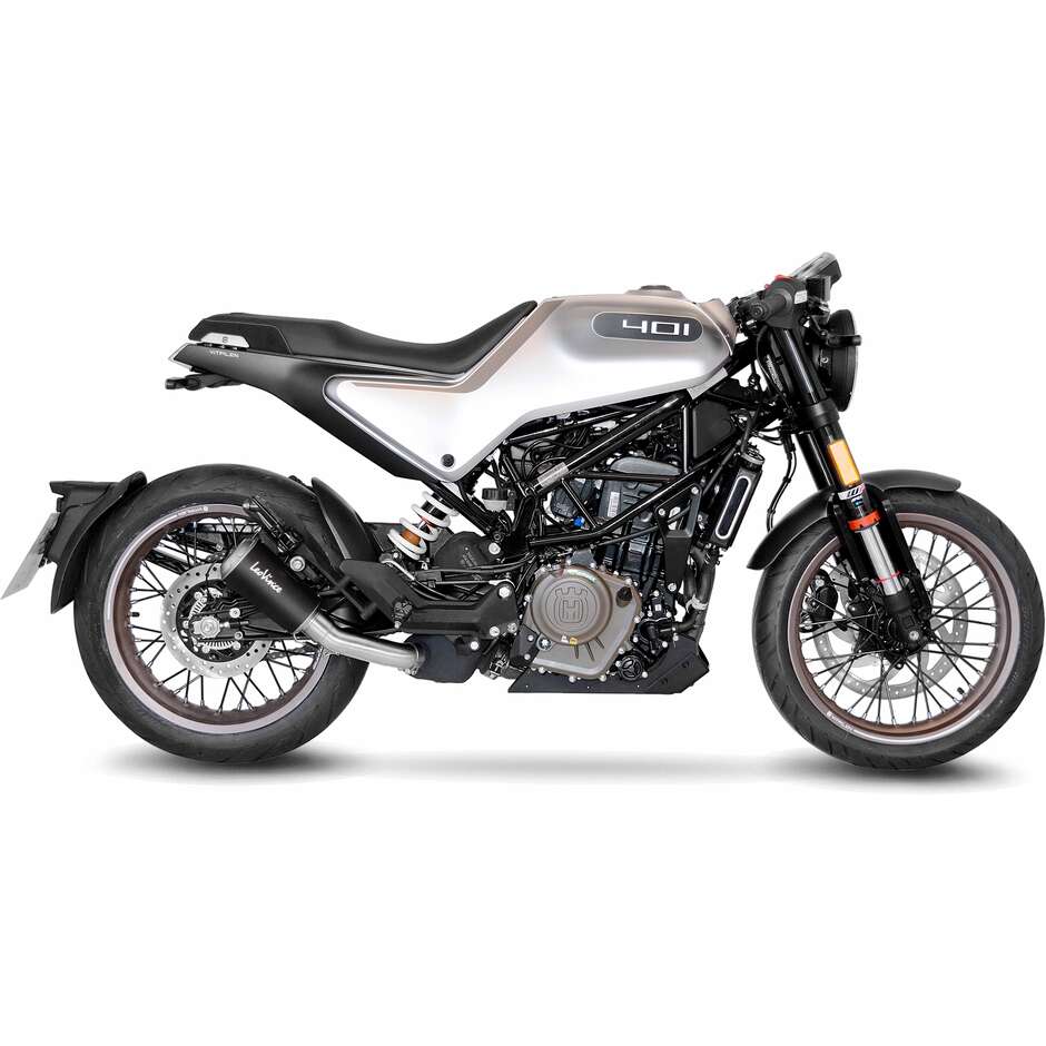 Slip-On Exhaust Leovince 15242BU LV-10 BLACK EDITION Specific For HUSQVARNA Svartpilen125 - Vitpilen125 (21-23); Svartpilen401 - Vitpilen401 (20-23)