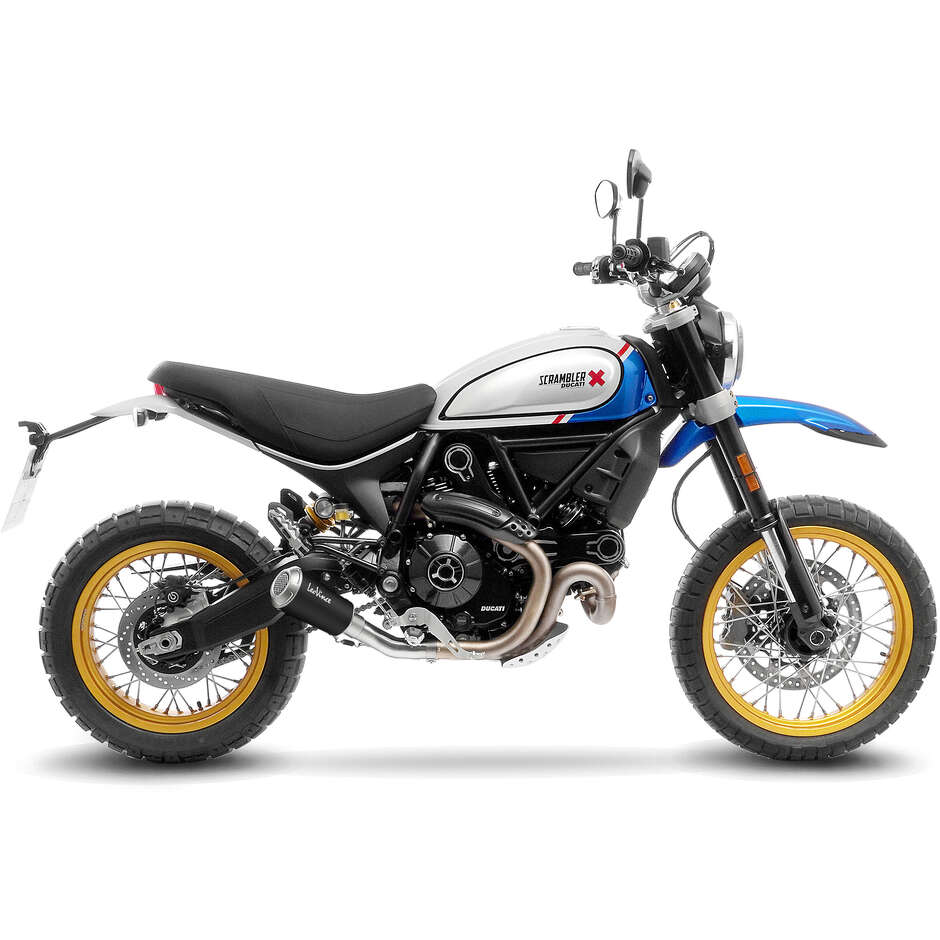Slip-On Exhaust Leovince 15254BU LV-10 BLACK EDITION Specific For DUCATI Scrambler800 Desert Sled (21-22)