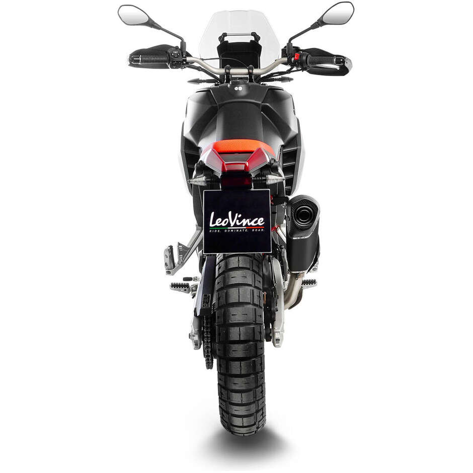 Slip-On Exhaust Leovince 15626B LV-14 Black Edition For APRILIA Tuareg 660 (22-24)
