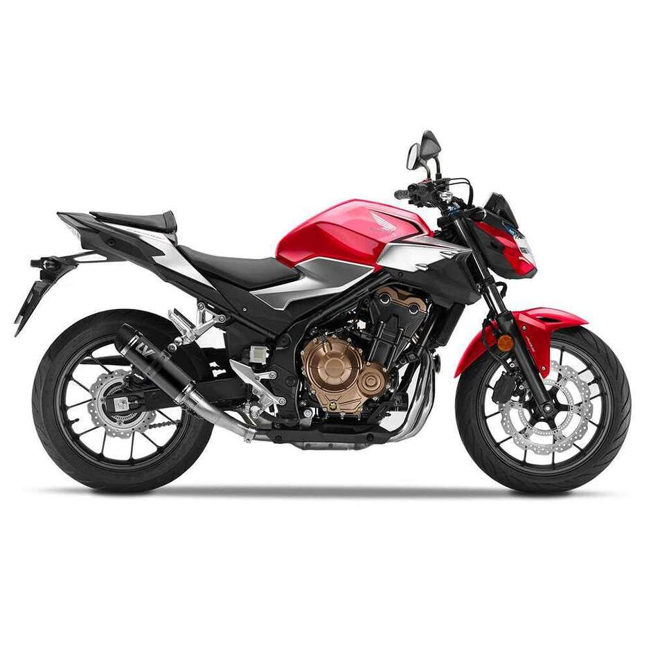 Slip-On Exhaust Leovince 3395EBU GP CORSA EVO BLACK EDITION Specific For HONDA CB500 Hornet - NX500 (24-25); CB500X - CB500F - CBR500R (19-23)