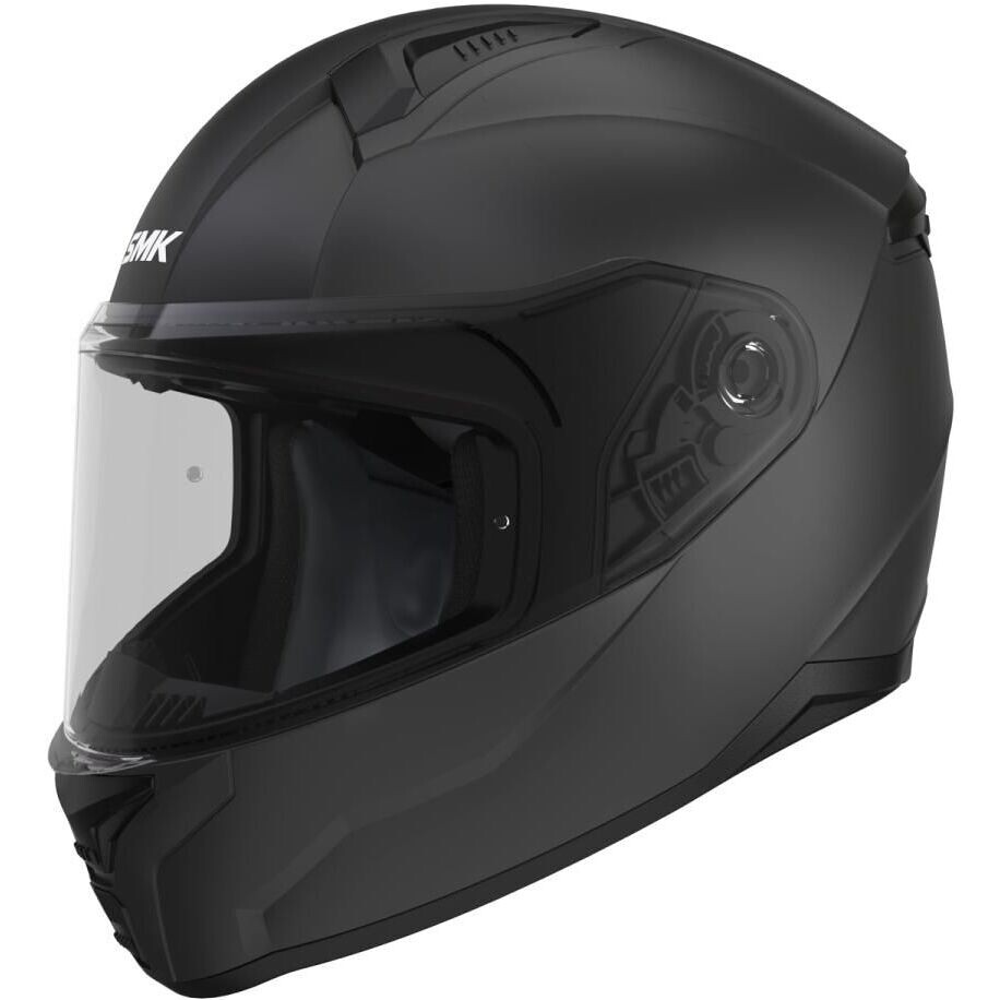 SMK Bionic Youth Solid Full Face Motorcycle Helmet Matt Black