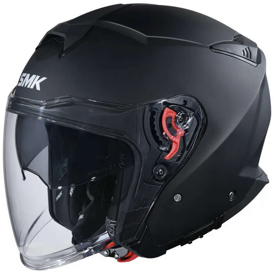 SMK GTJ MA200 Jet Motorcycle Helmet Matt Black