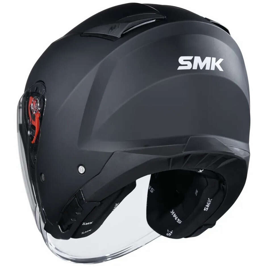 SMK GTJ MA200 Jet Motorcycle Helmet Matt Black