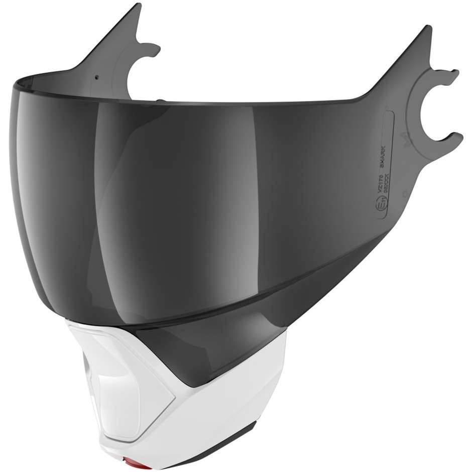 Smoked Shark Visor for EVOJET Helmet White Chin Guard