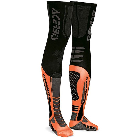 Socken Motorräder Technische Acerbis X-Leg pro Schwarz Orange