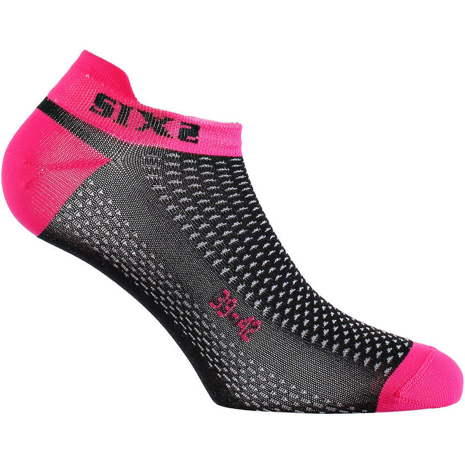 Socken Socken Moto und Technical Bikes Sixs Fant S Pink Fluo Schwarz