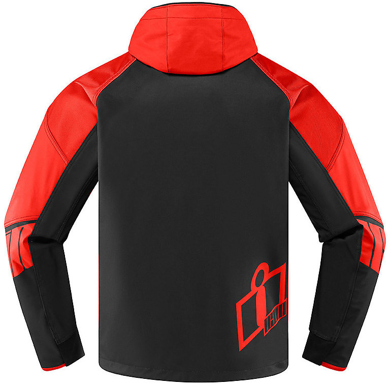 Softshell Motorcycle Jacket Icon MERC CRUSADER Red For Sale Online