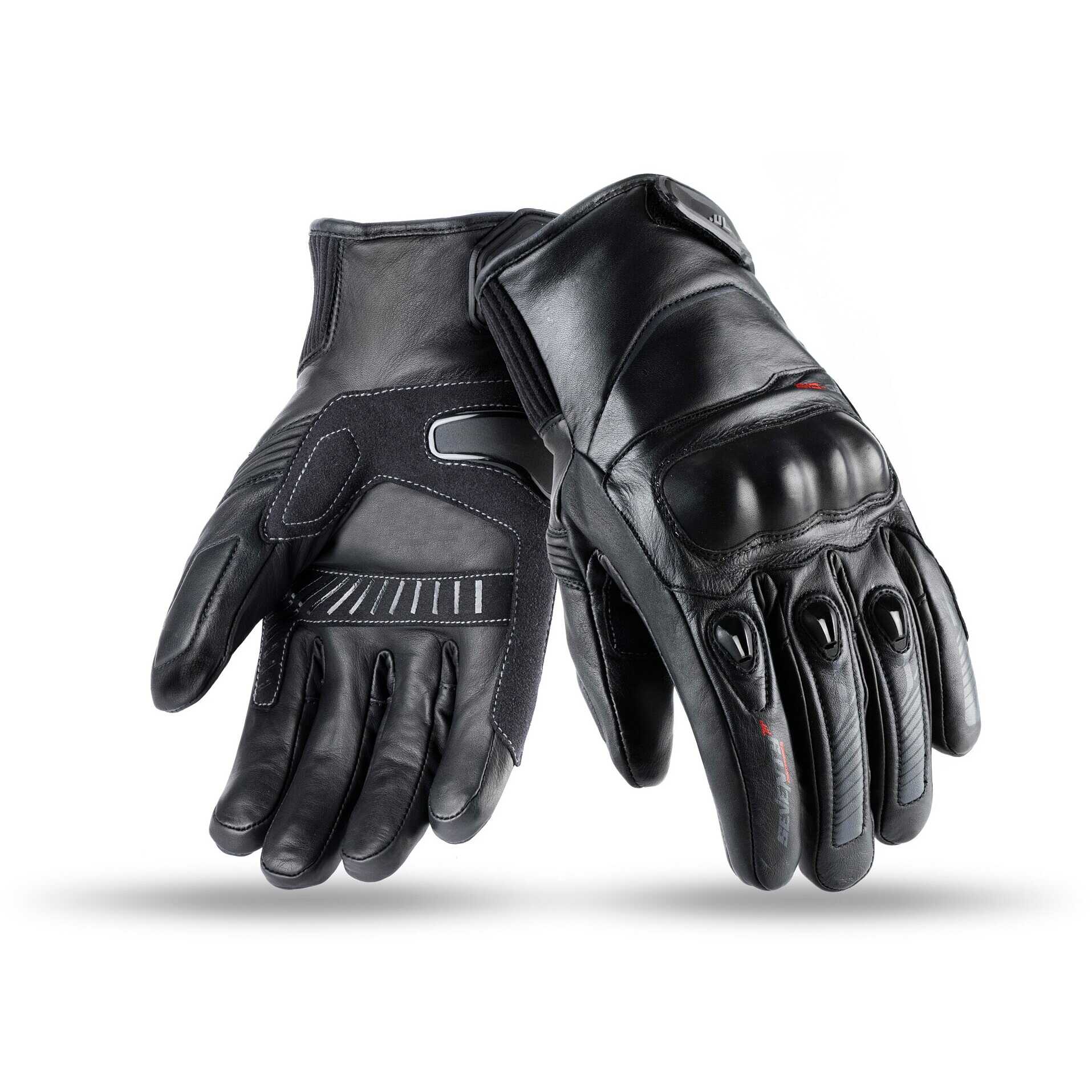 Soixante-dix gants techniques de moto d'hiver avec des protections  approuvées noires de tissu C9 Vente en Ligne 