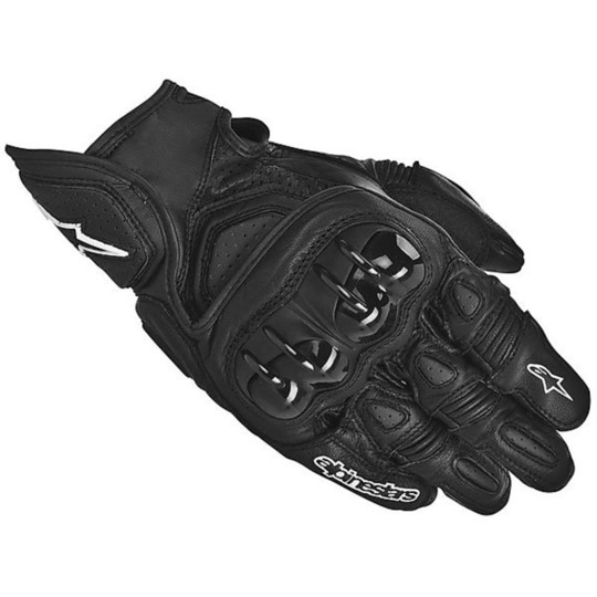 Sommer Motorrad-Handschuhe Alpinestars GPX Rennhandschuh Blacks