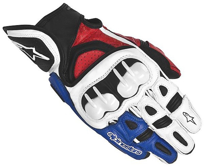 rot/blau ALPINESTARS Handschuh Racer 
