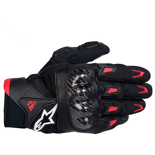 Sommer Motorrad-Handschuhe Alpinestars Smx-2 Air Schwarz-Rot