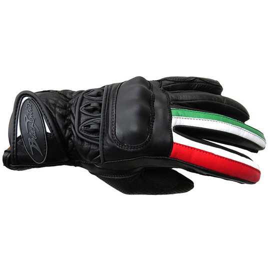 Sommer-Motorrad-Handschuhe Black Panther Sehr weiches Leder 899 Italien mit neuen Protections 2014