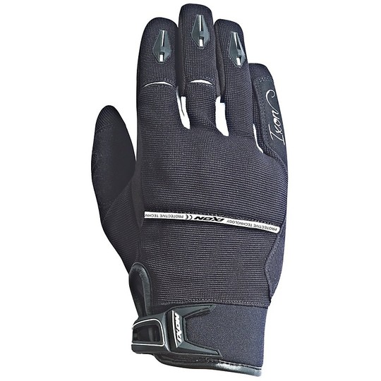 Sommer Motorrad Handschuhe Ixon RS Dry Stoff Lady Hp Schwarz Weiß