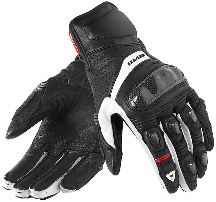 Sommer Motorrad Handschuhe Rev'it Chevron Damen Leder Wei Schwarz  Online-Verkauf - Outletmoto.eu