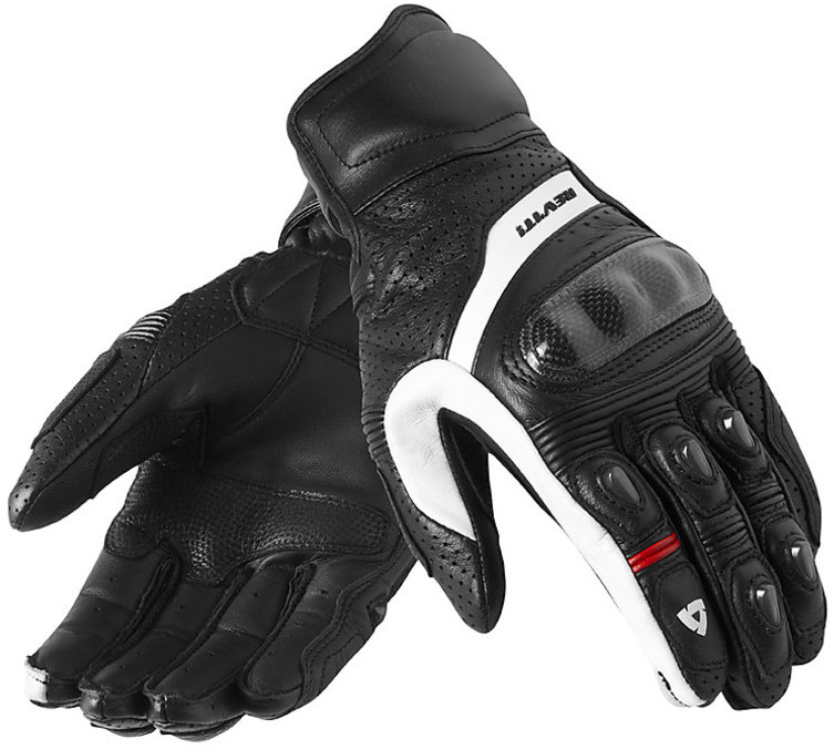 NORMAN Sommer Motorrad Handschuhe Schwarz Large – Mit Carbon-Knöchelschutz & Klettverschluss