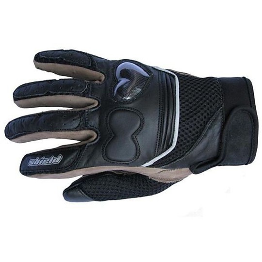 Sommer Motorrad Handschuhe Stoff und Wildleder Mit Hearth Schutz Modell