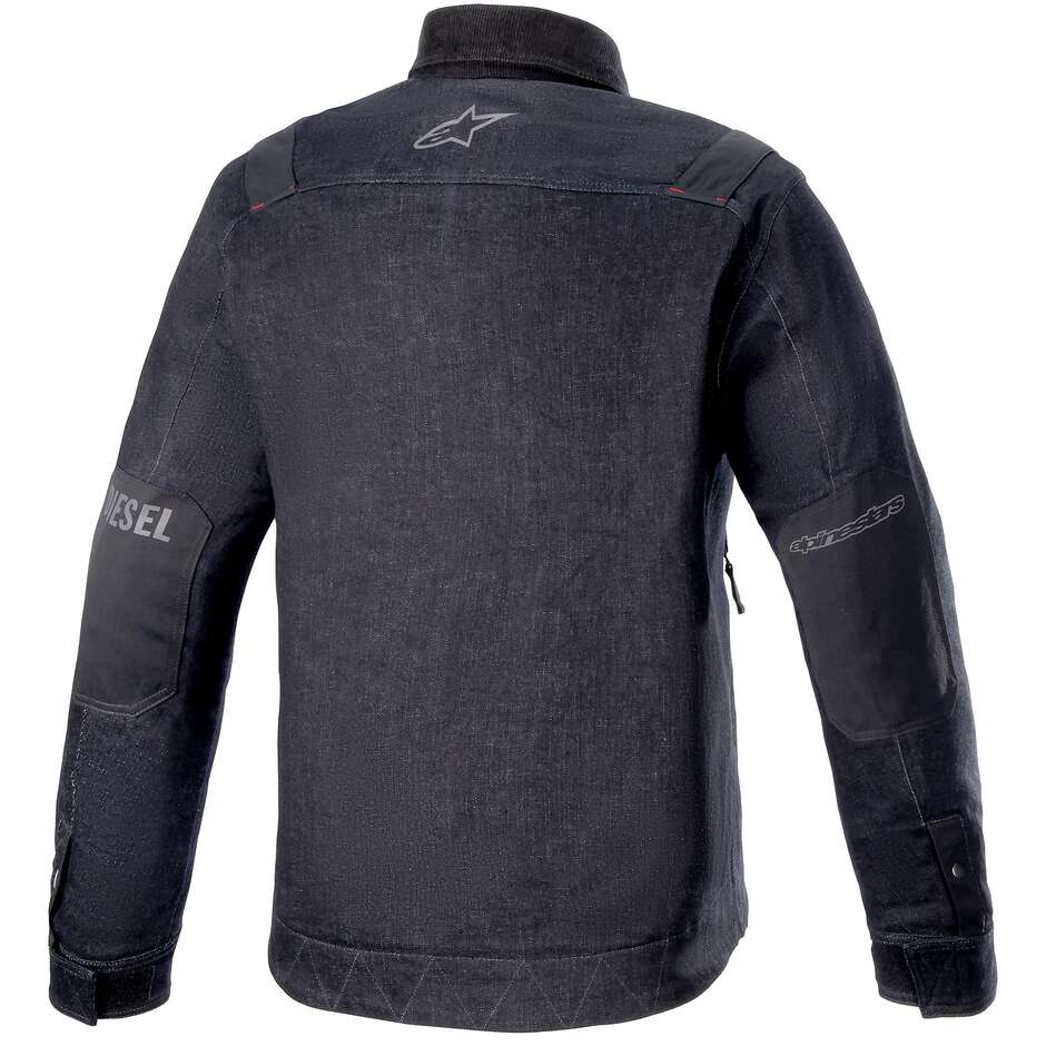 Sovra Camicia Moto Alpinestars AS-DSL TOSHIO DENIM OVERSHIRT Nero Blu