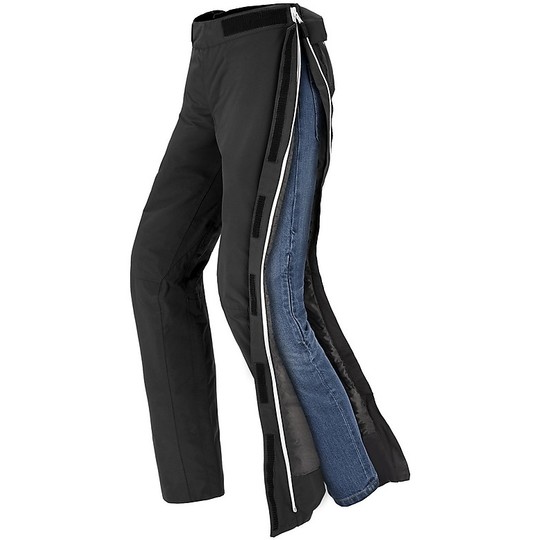 Sovra-Pantaloni da Donna Moto Tecnici Impermeabili Spidi SUPERSTORM LADY Nero