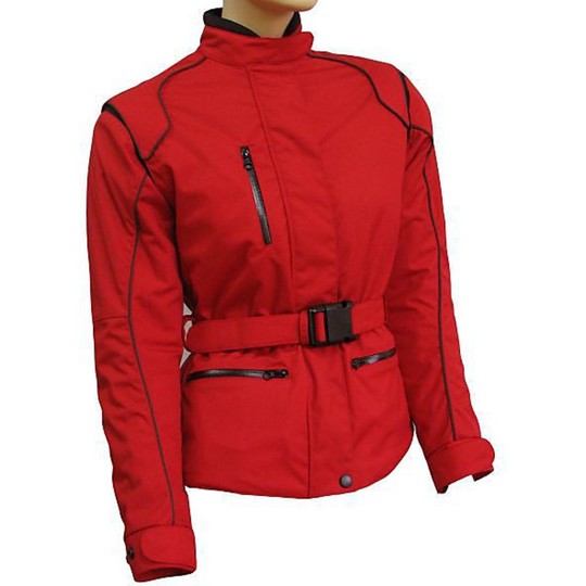 Sparco Hi-Tech Lady Red Motorcycle Jacket Specific For Woman