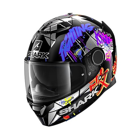 SPARTAN 1.2 Full Fiber Motorcycle Shark Helmet Replica Lorenzo Catalunya GP
