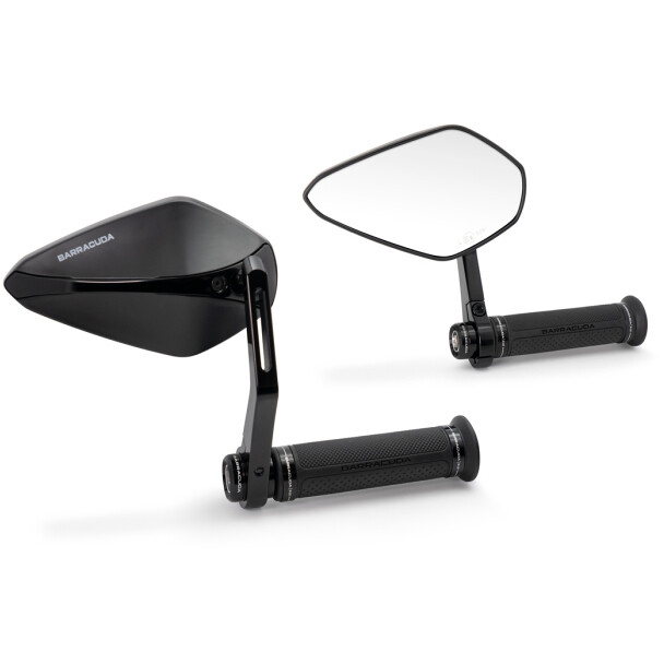 Specchietto Retrovisore Per Bici I-Bike CB-1004 - Snodabile, Nero, Per Manubri Fino A 32 Mm