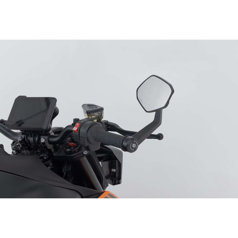 Specchietto Retrovisore Per Manubrio Nero Sw-Motech MIR.04.641.10000 Per KTM 790/890/990 Duke, 1290 Super Duke R