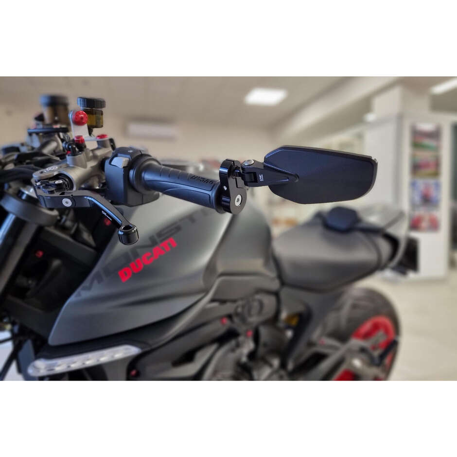 Specchio bar-end EVO - sinistro MR712 CNC Racing Nero