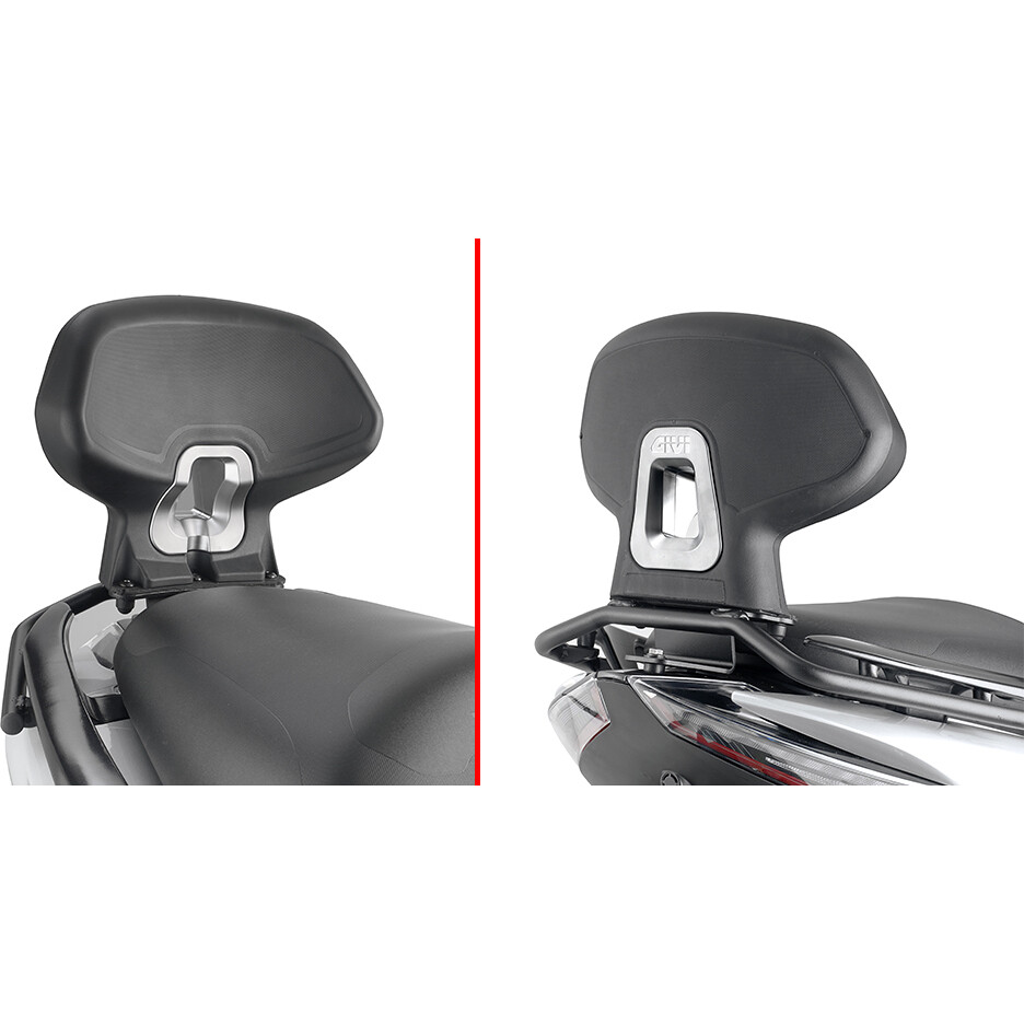 Specific backrest for passenger Givi TB7603A For ZONTES 350 E (23 > 25)