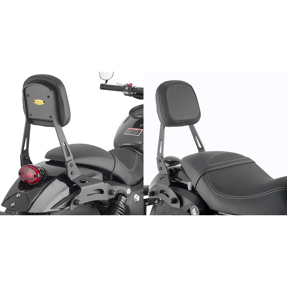 Specific black backrest without Givi TS9106B luggage rack for KEEWAY V 302 C (23 > 26)