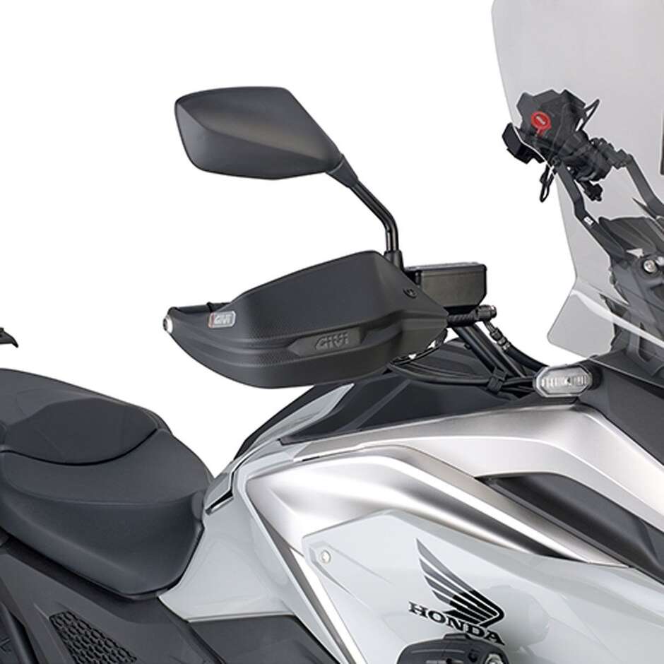 Specific handguards in black technopolymer Givi HP1111B For HONDA NC700X (12 > 13) / NC750X / NC750X DCT (14 > 15); NC750S / NC750X (16 > 20)