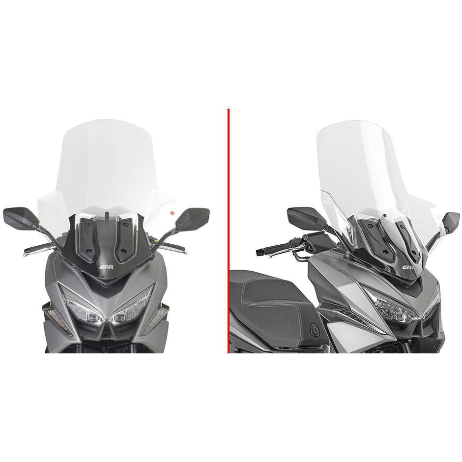 Spezielle transparente Windschutzscheibe Givi D6136ST für KYMCO X-Town 250ST (26)