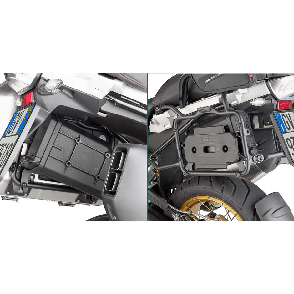 Spezieller Montagesatz zur Befestigung der KS250 Werkzeugbox am Kappa Seitenkofferhalter KLR5108 KTL5108PLRKIT für BMW R 1200 GS (13-18); R 1200 GS Adventure (14-18); R 1250 GS (19-23); R 1250 GS Adventure (19-24)