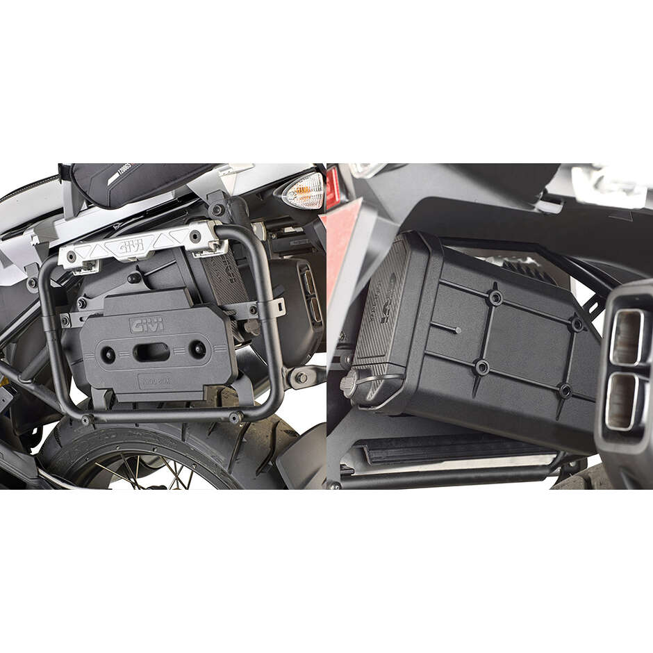 Spezieller Montagesatz zur Befestigung der S250 Werkzeugbox am Givi PL5108CAM Seitenkofferhalter TL5108CAMKIT für BMW R 1200 GS (13-18); R 1200 GS Adventure (14 > 18); R 1250 GS (19-23); R 1250 GS (19-24)