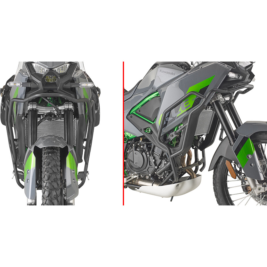 Spezieller schwarzer Rohr-Motorschutzbügel Givi TN4139 für KAWASAKI KLE 500 (26) / KLE 500 SE (26)