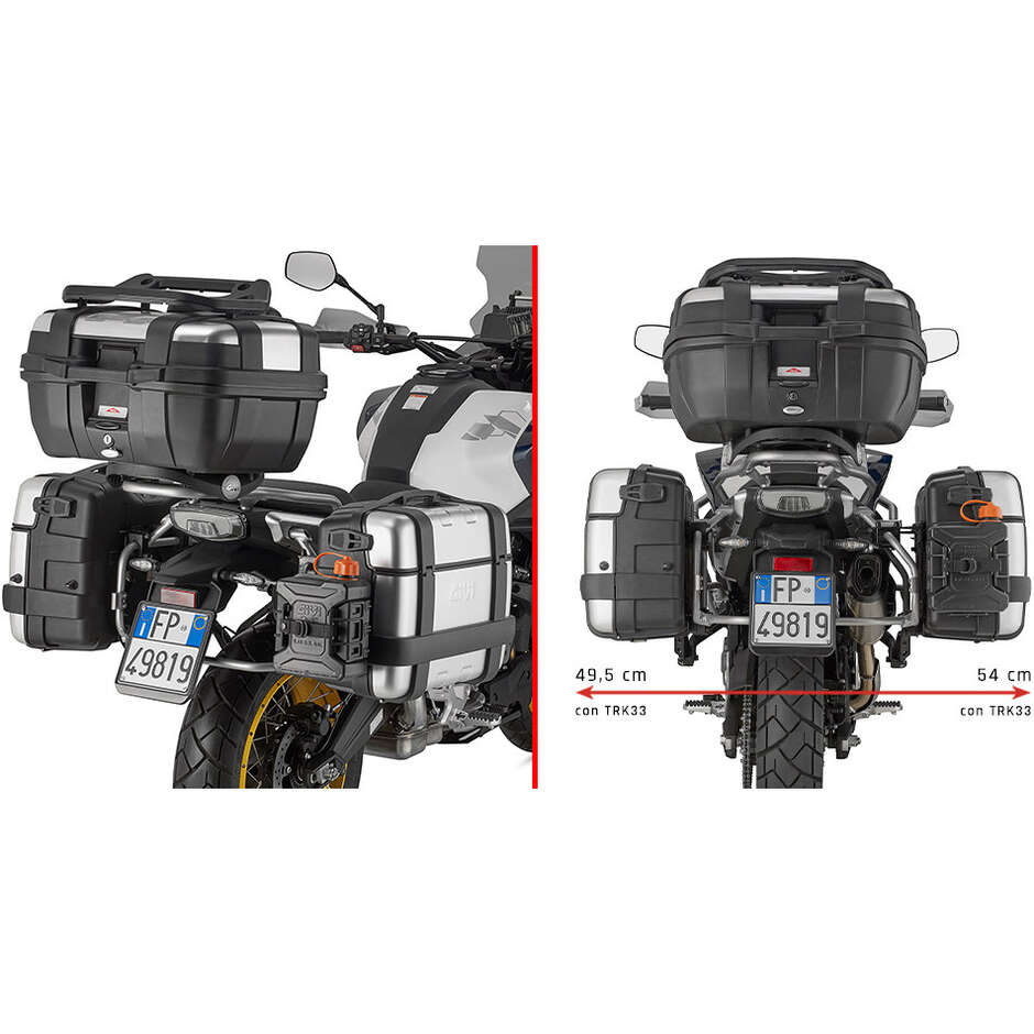 Spezieller Seitenkofferhalter für GIVI PL9228 MONOKEY Koffer, passend für CF MOTO 700 MT ADV (25-26)
