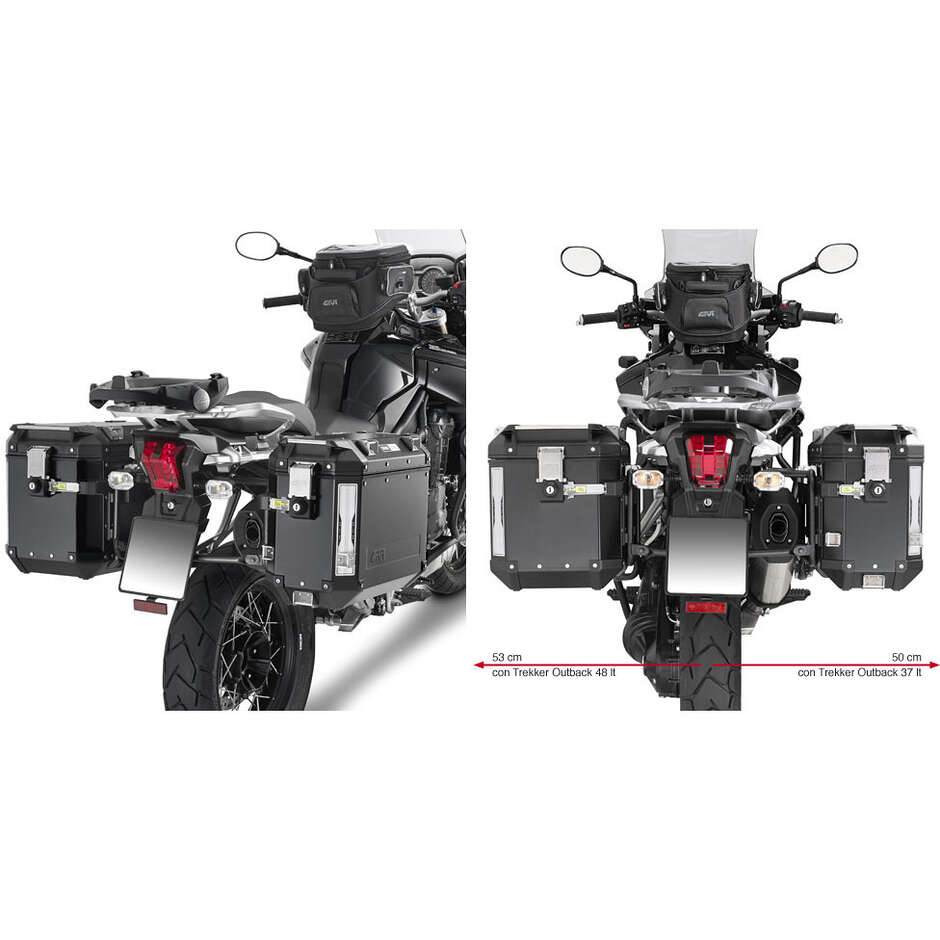 Spezieller Seitenkofferhalter für MONOKEY CAM-SIDE Trekker Outback Givi PL6408CAM Koffer für TRIUMPH Tiger Explorer 1200 (12 > 18)