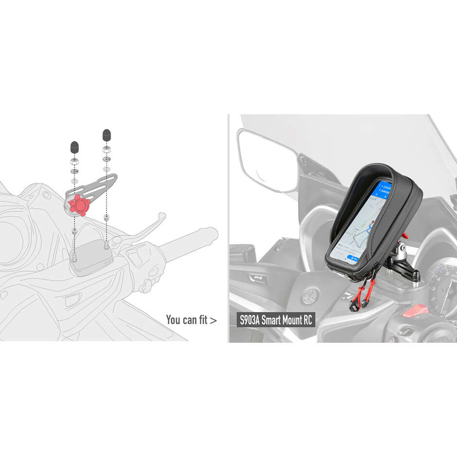 Spezielles Schraubenset zur Montage der Smart Mount RC S903A, S904B Givi 01VKIT