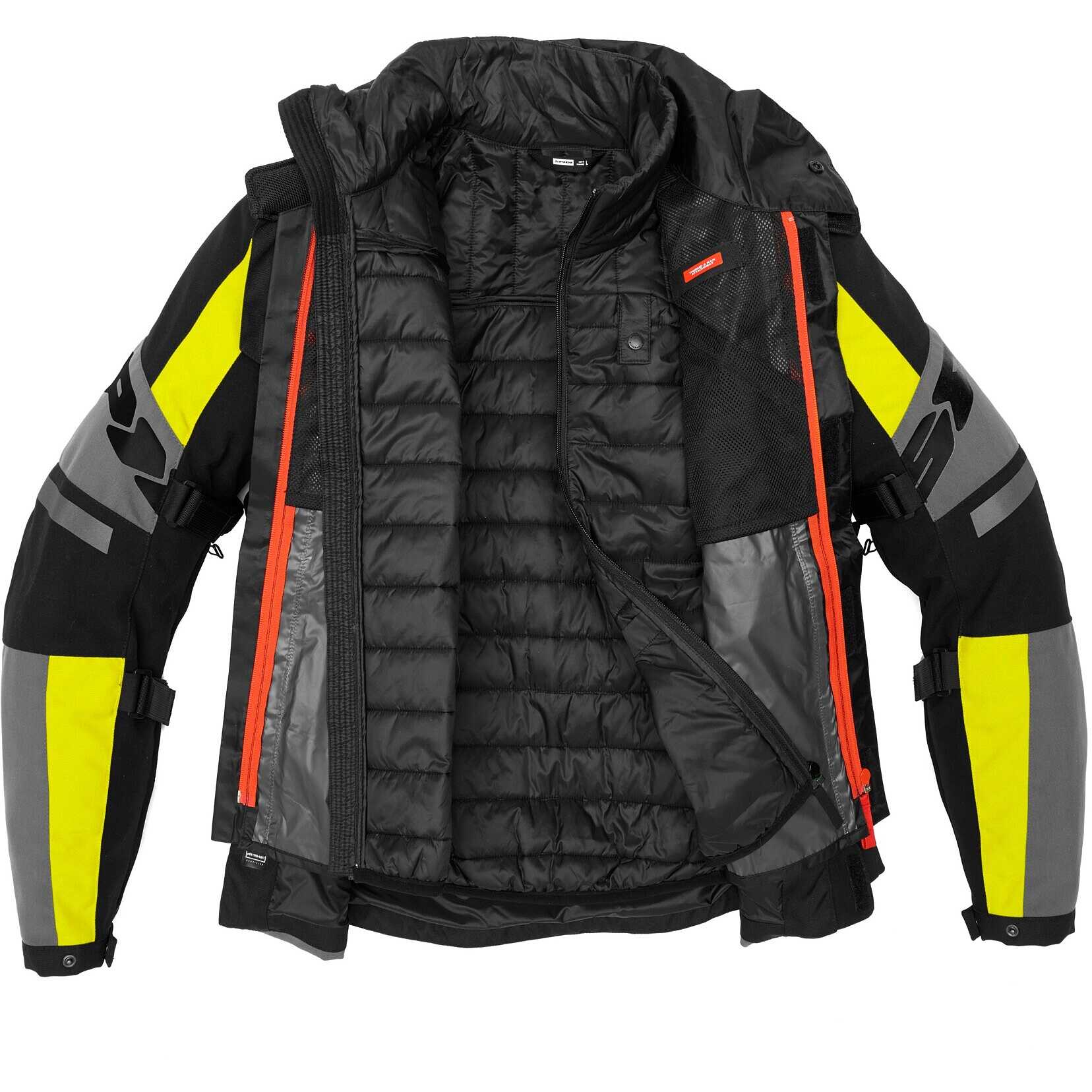 Moto Textile Jacket Traveler 3 H2Out Yellow Fluo